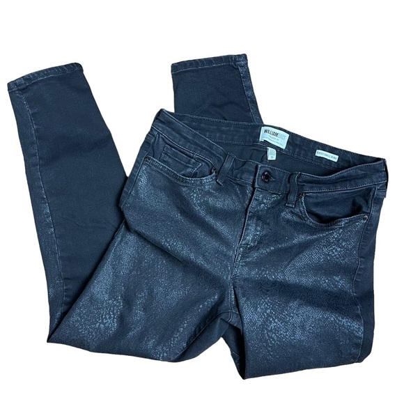 William Rast Black Snake Print Ankle Jeans Size 30 - Picture 6 of 10